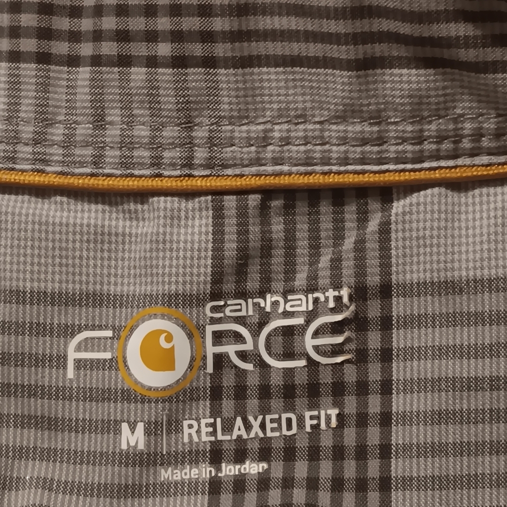 CARHARTT Men's‎ Force Plaid Ridgefield Short Sleeve Shirt SzM Relaxed Fit - Picture 6 of 16